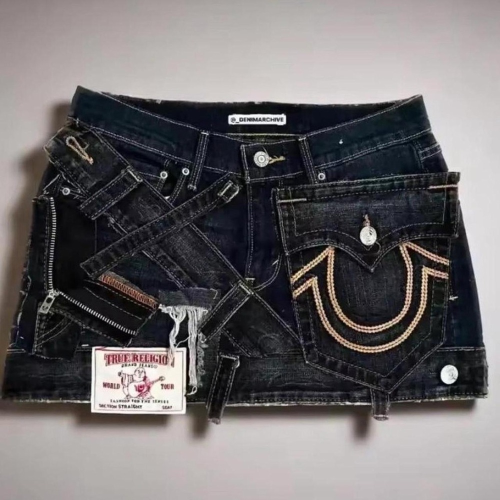 True Religion Denim Mini Skirt